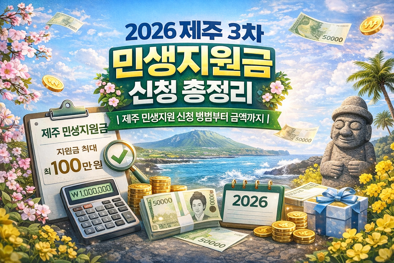 2026 제주 3차 민생지원금 신청 총정리 제주 민생지원 신청 방법부터 금액까지