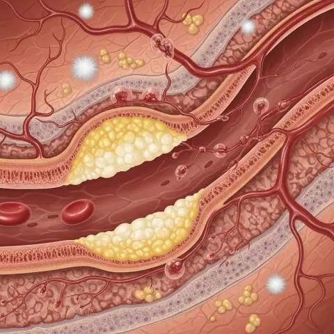고혈당으로 망막 미세혈관이 손상된 모습