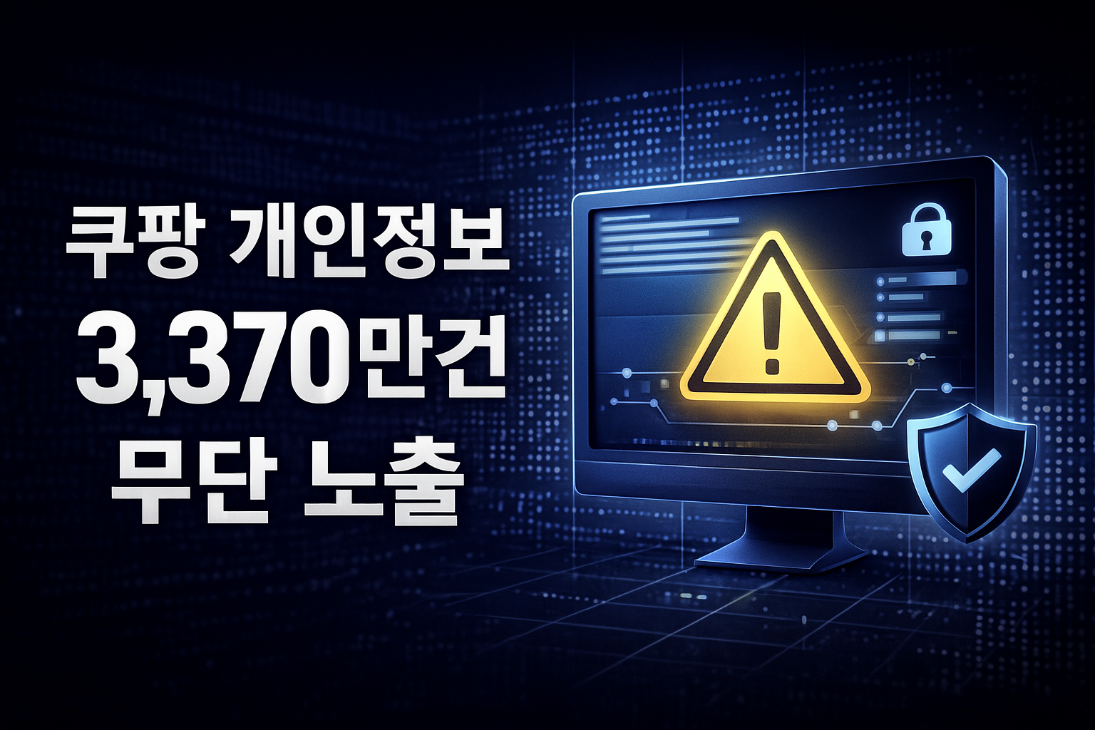 쿠팡 개인정보 3,370만건 무단 노출