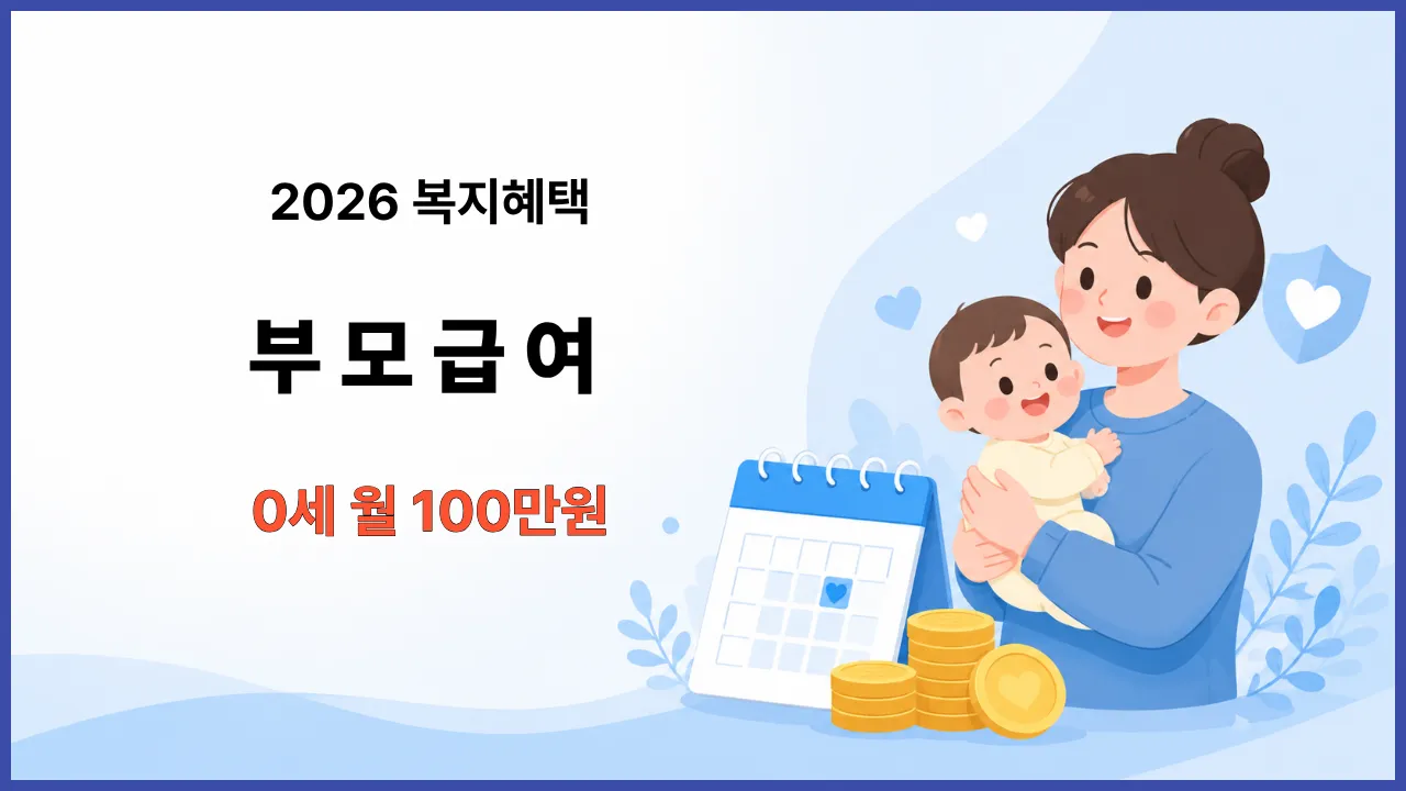 2026 부모급여 신청방법과 지원금액 안내