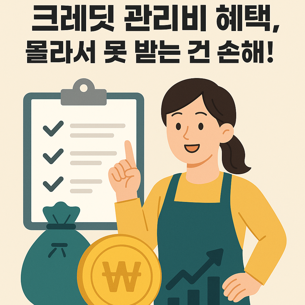 소상공인 부담경감 크레딧 관리비