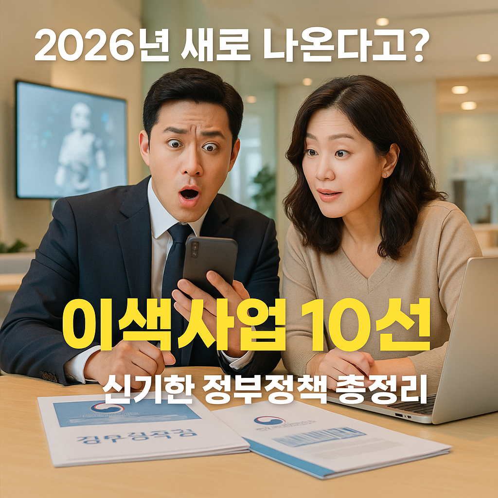 2026년 이색사업 10선! 신기한 정부정책 총정리 (출처 : 정책브리핑)