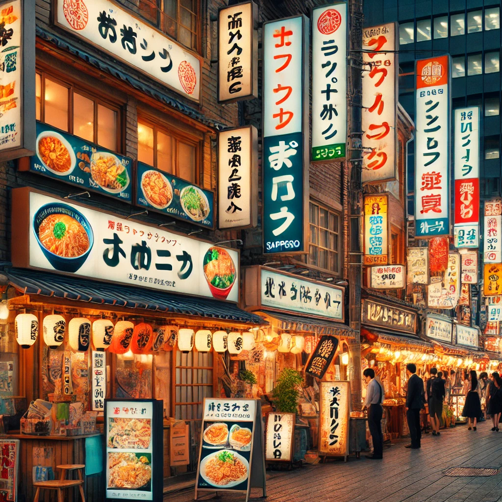 삿포로 맛집 거리 사진