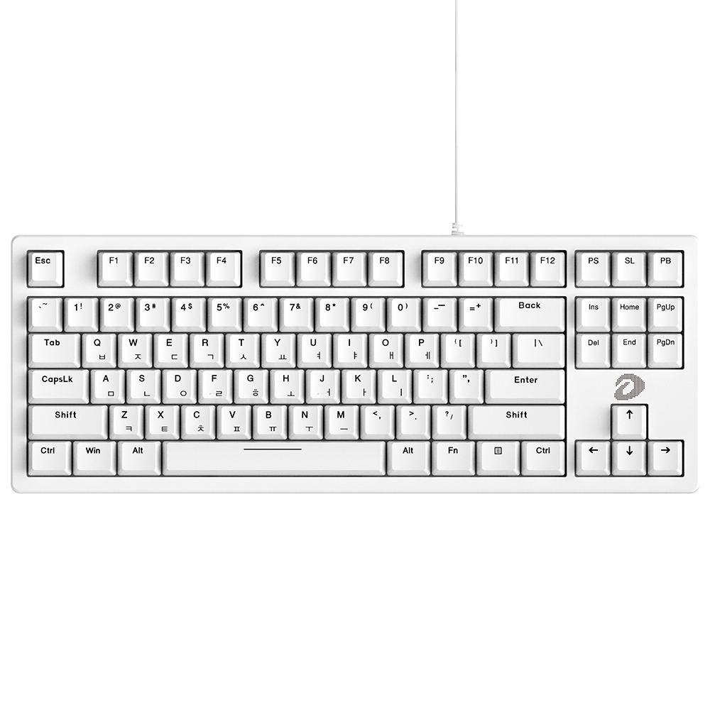 다얼유 87키 유선 기계식 게이밍 텐키리스 키보드 드림축