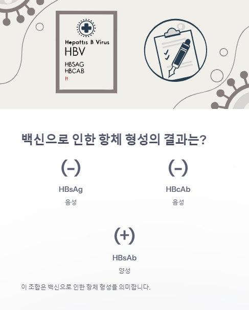 백신으로 인한 항체 형성의 결과는?
