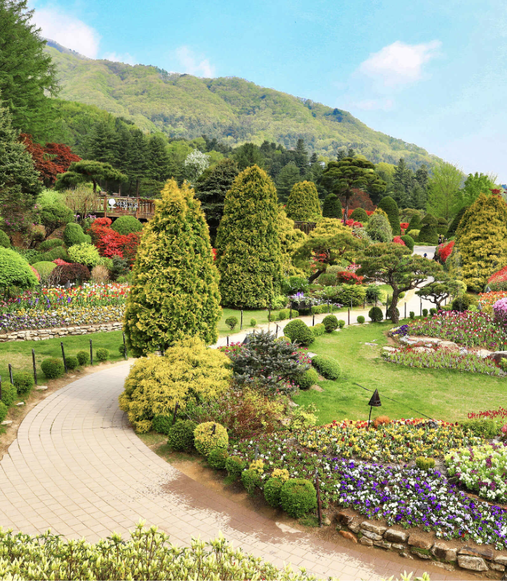 아침고요수목원 정원