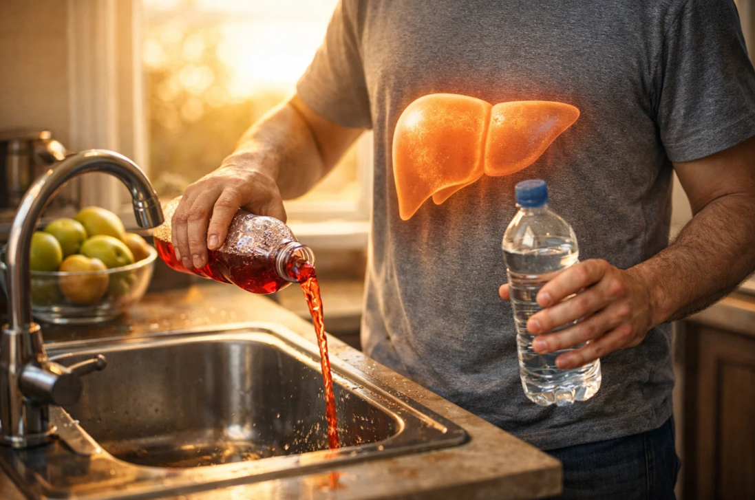 지방간 회복을 위해 술 대신 물을 선택하는 생활 습관 변화