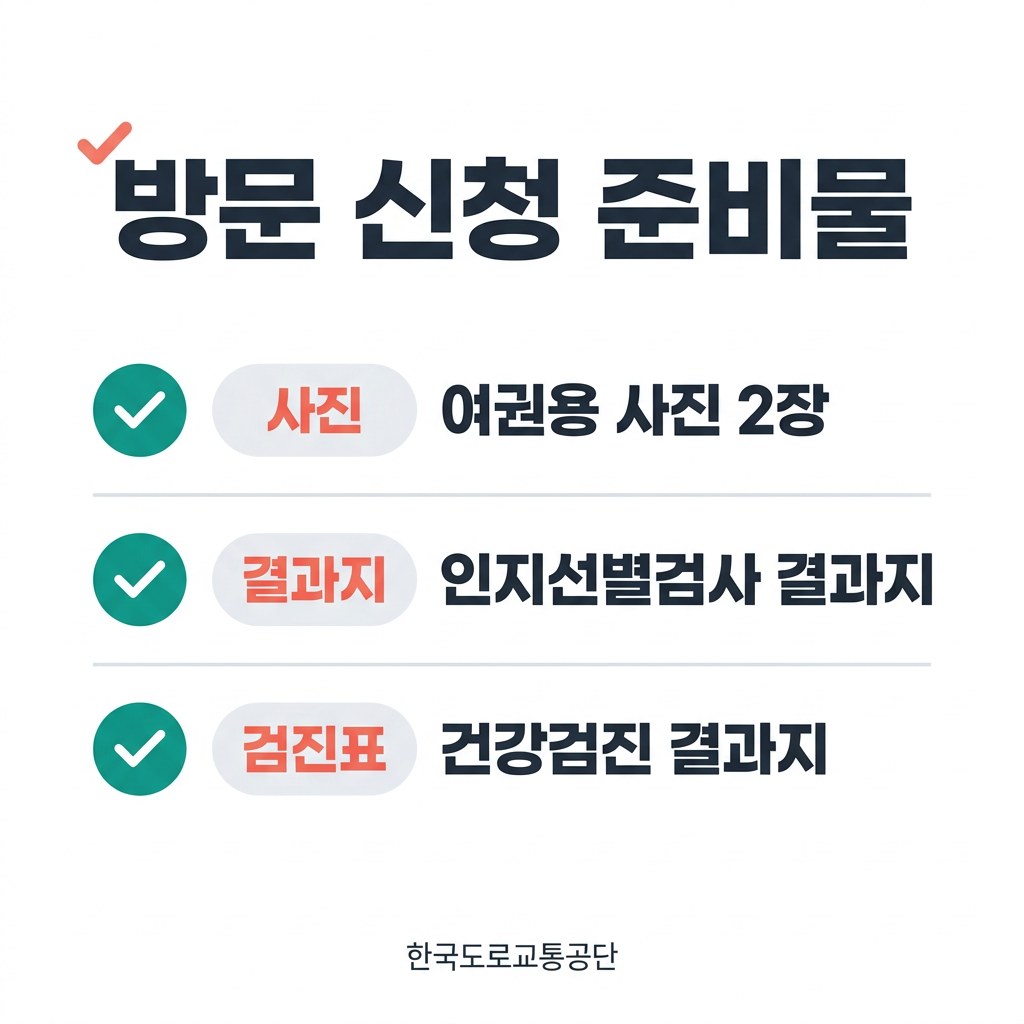 75세 이상 운전면허 갱신 방문 신청 준비물