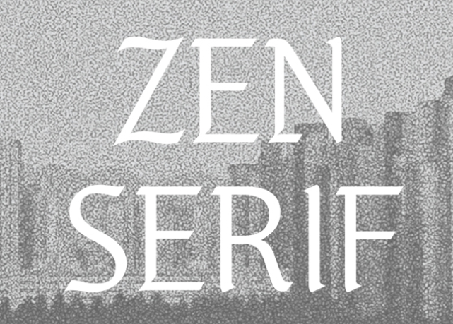 제니 폰트(ZEN SERIF)