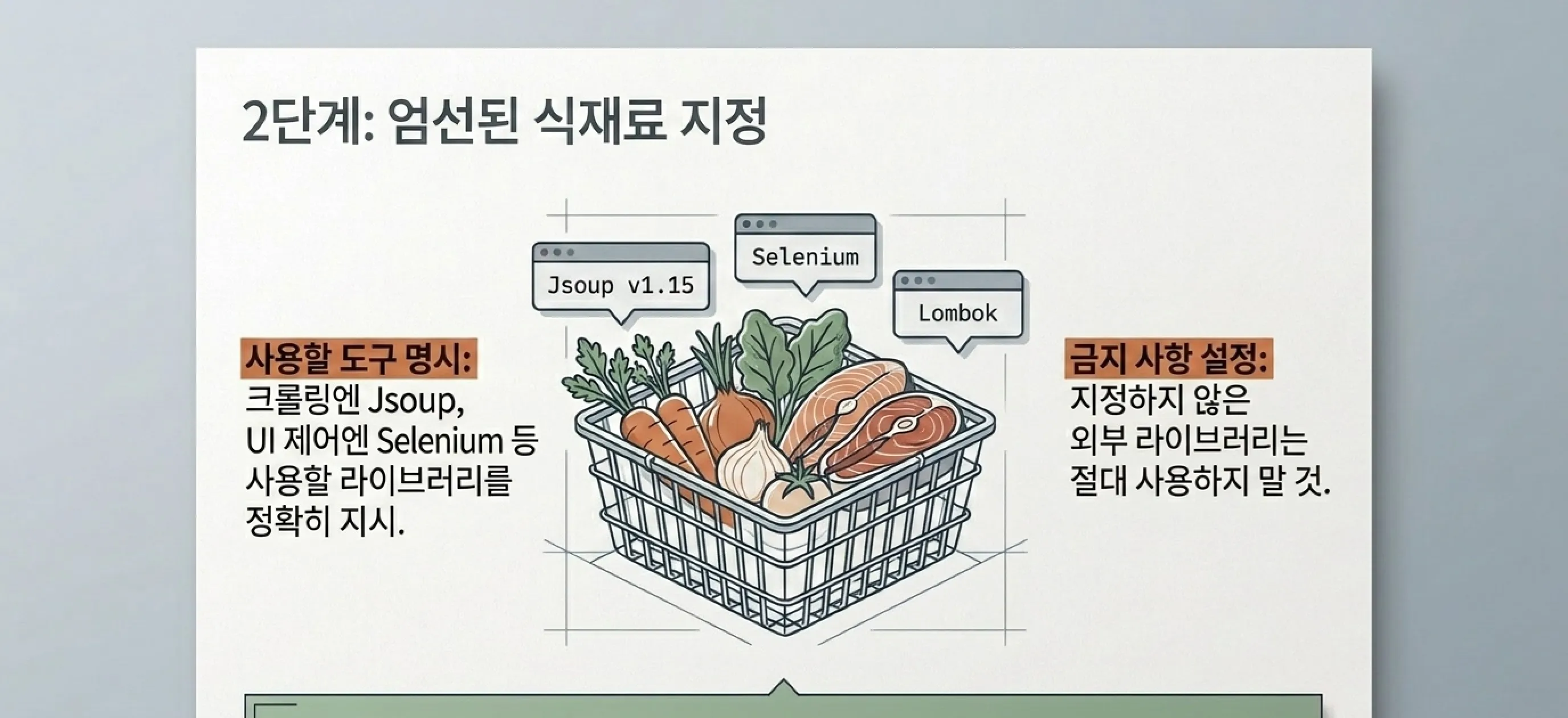 바이브 코딩 프롬프트 작성법 AI에게 첫 주문 넣기 식재료 지정