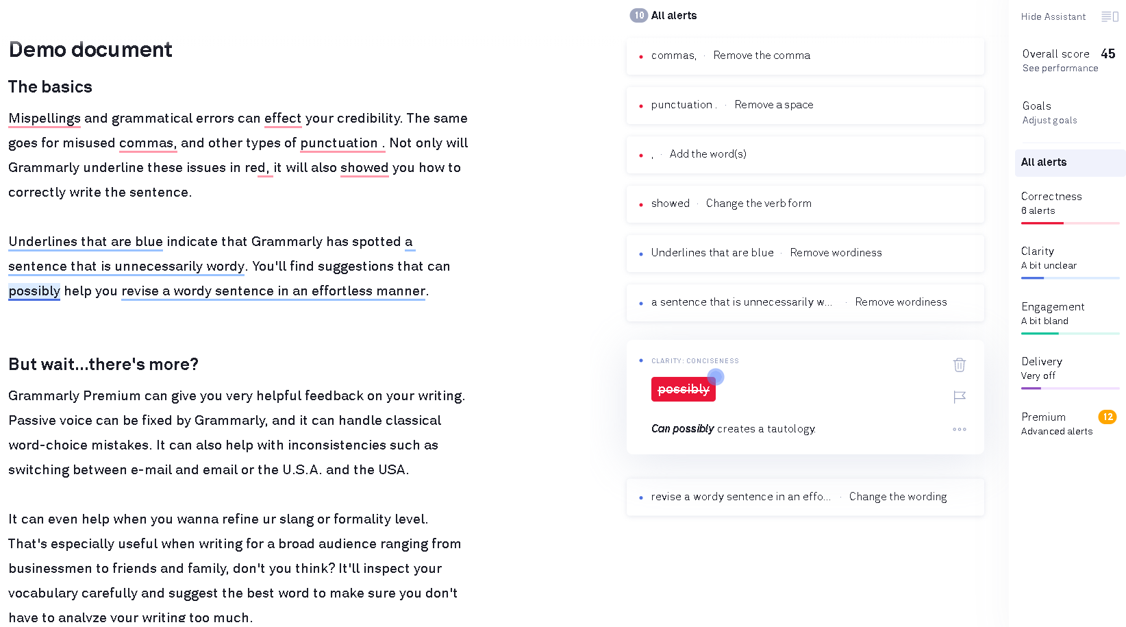 Grammarly 영어문법검사기
