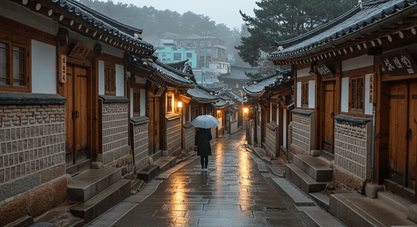 1. 전주 한옥마을 - 빗속 감성 여행