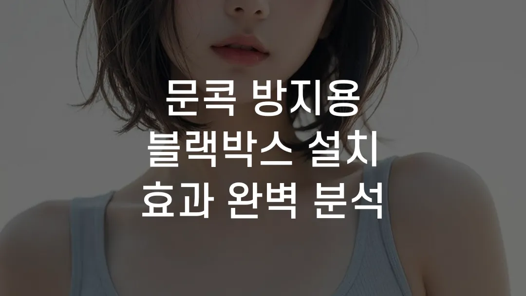 문콕 방지용 블랙박스 설치 효과 완벽 분석