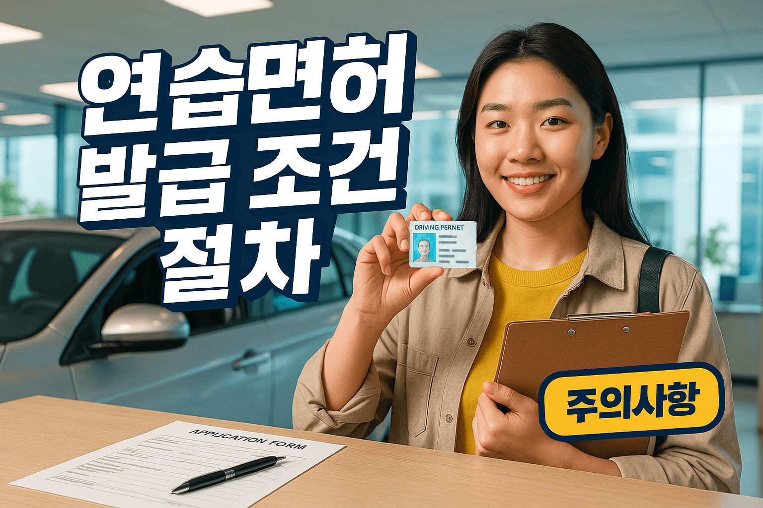 연습면허 발급 조건 절차 및 주의사항