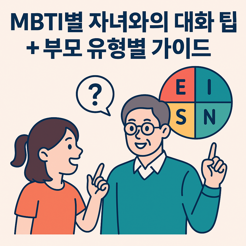 MBTI별 자녀와의 대화 팁 + 부모 유형별 가이드