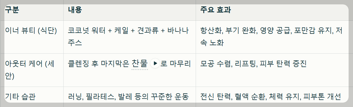 송선미 동안 피부 비결