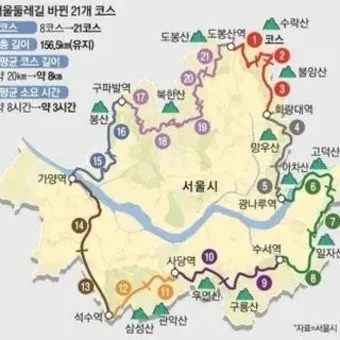 한국의 둘레길 전구간 전체 4구간에 대한 안내_2