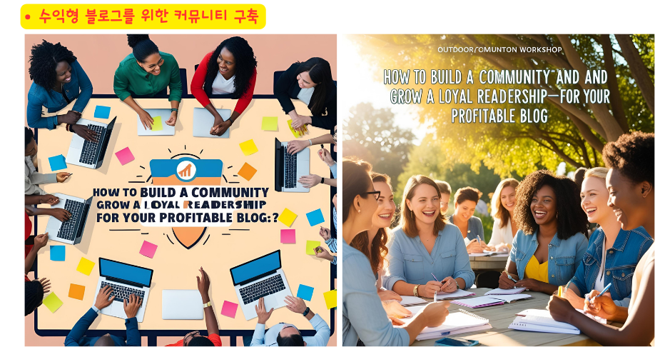 수익형 블로그를 위한 커뮤니티 구축