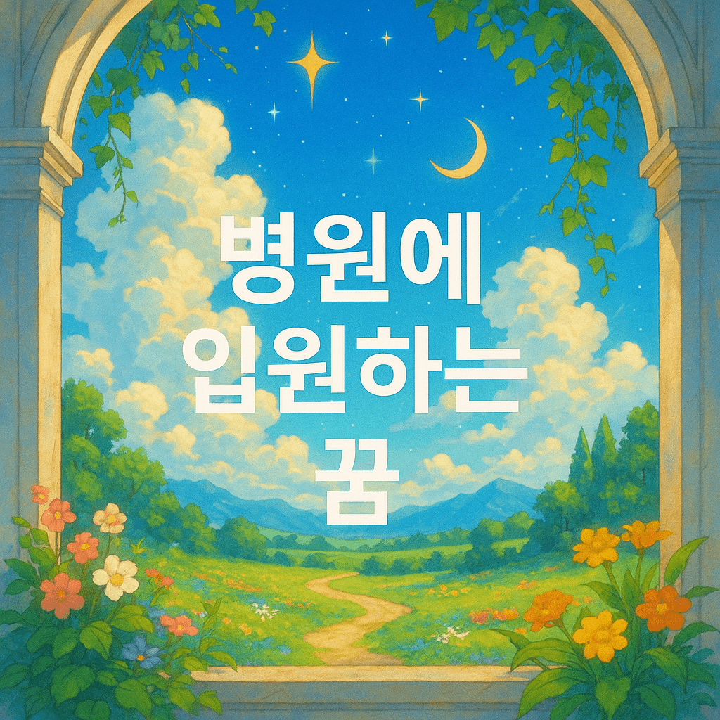 병원에 입원하는 꿈 해몽