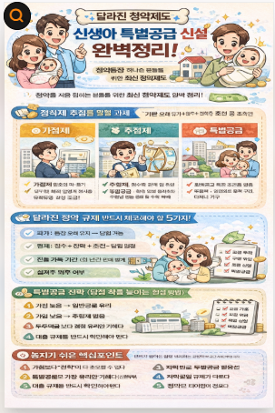 달라진 청약제도 (당첨 확률 높이는 방법, 규제 총정리, 과거 vs 현재 비교, 특별공급 전략)