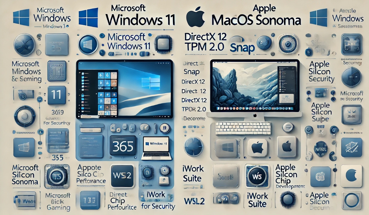 Windows 11과 Sonoma