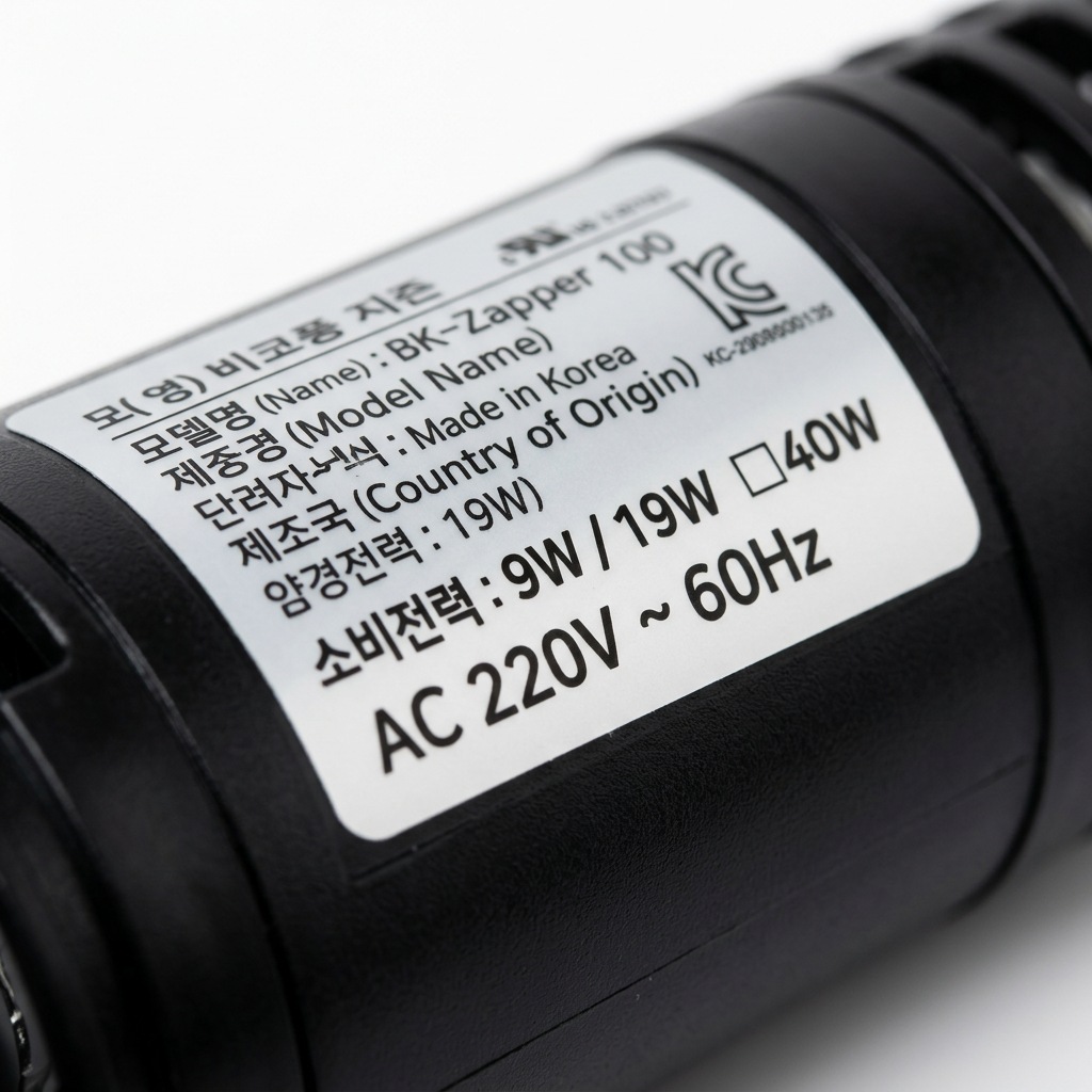 전기포충기 고르는법 와트 소비전력 기준