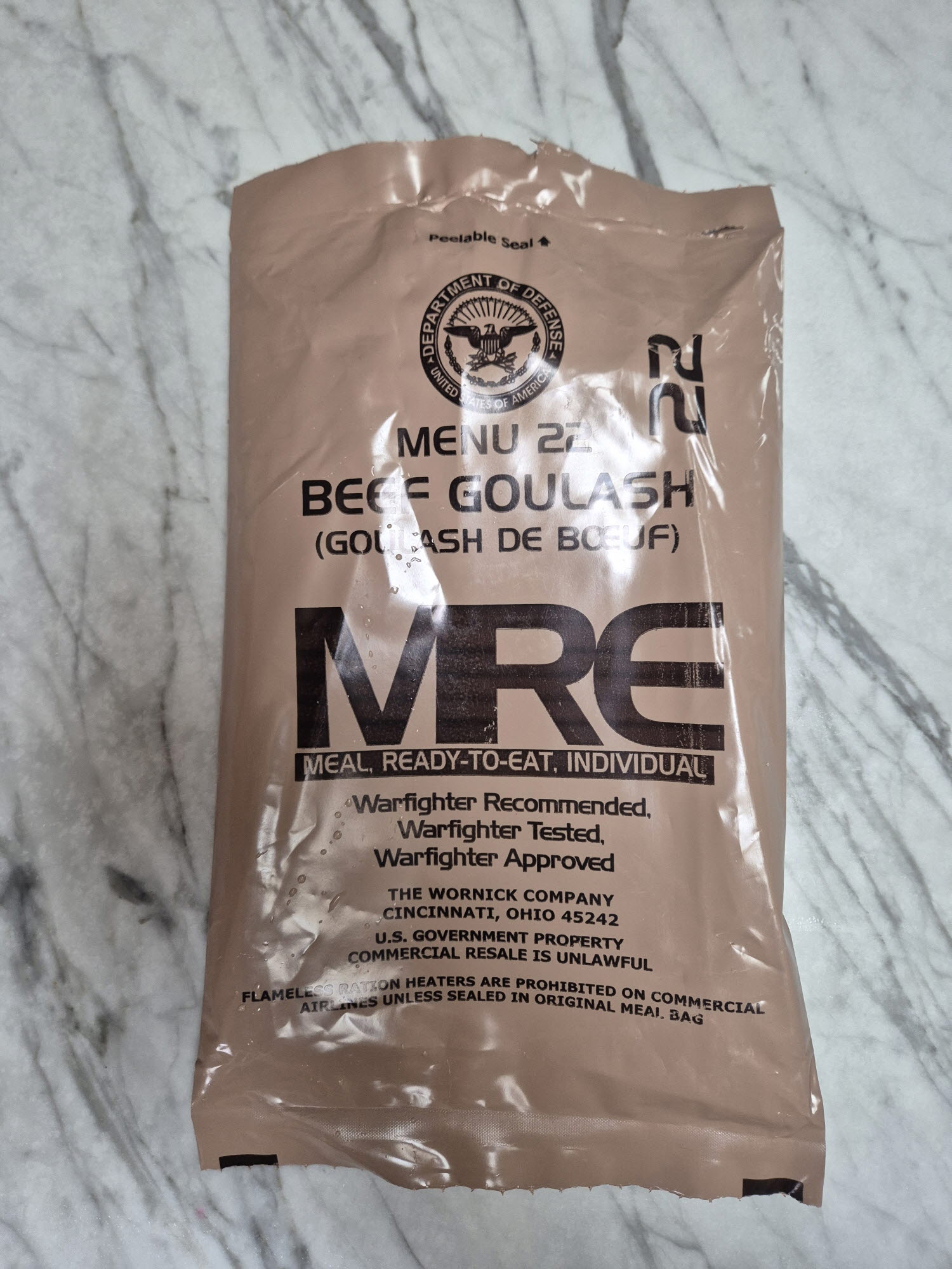 미군 전투식량 MRE