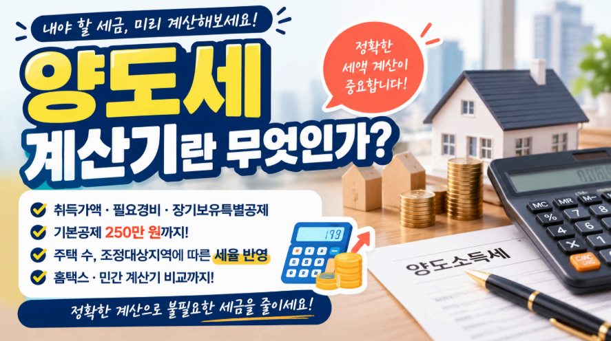 양도세 계산기란 무엇인가? 이미지사진