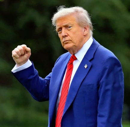 자신감을 보이 고있는 트럼프 미국 대통령