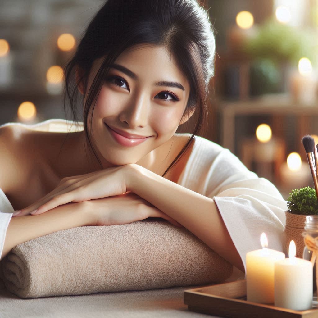 피부,체형관리 샵 배경