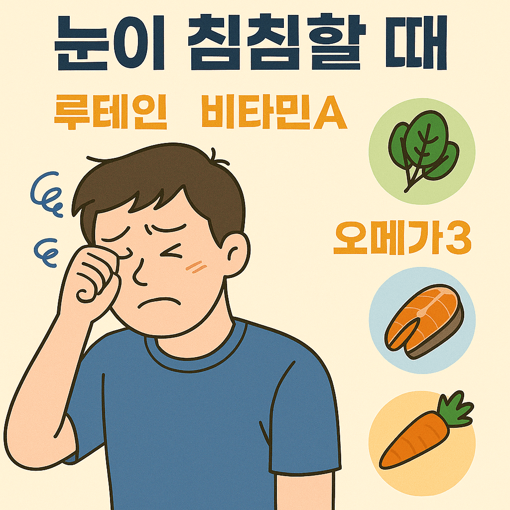 눈이 침침할 때 필요한 영양소