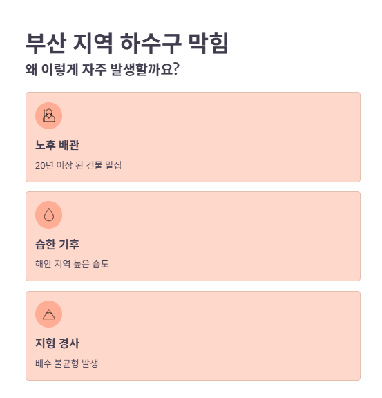 부산 하수구 막힘, 왜 자주 발생할까?