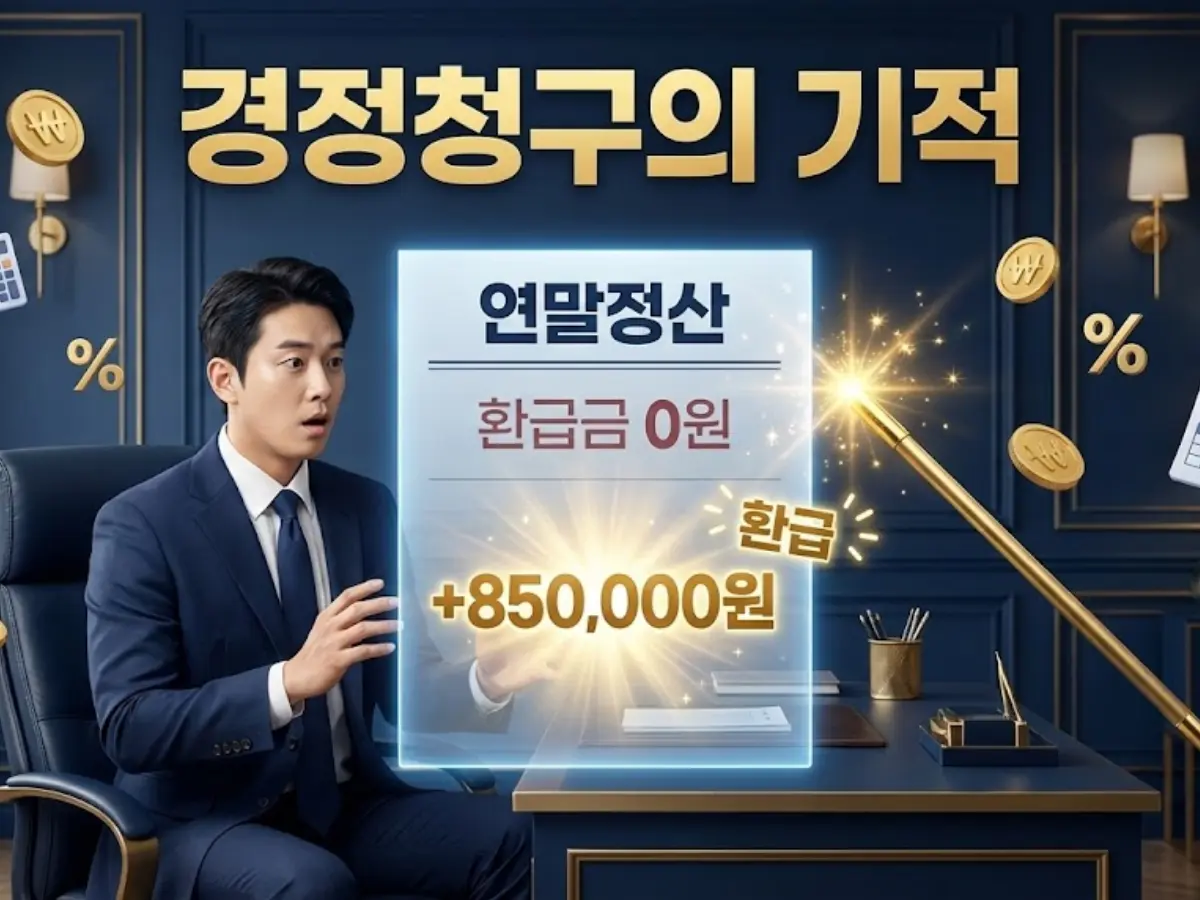 "연말정산 환급금 0원?" 5월까지 기다리지 마세요. 지금 '경정청구'로 50만원 더 받는 비결