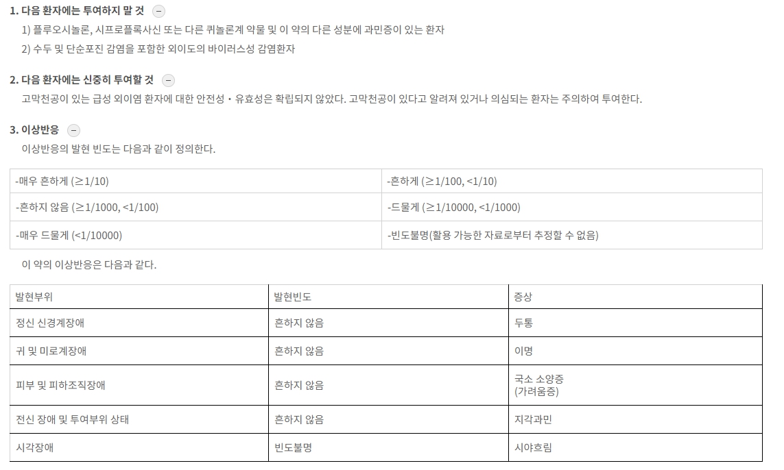 세트락살 플러스 점이액 부작용