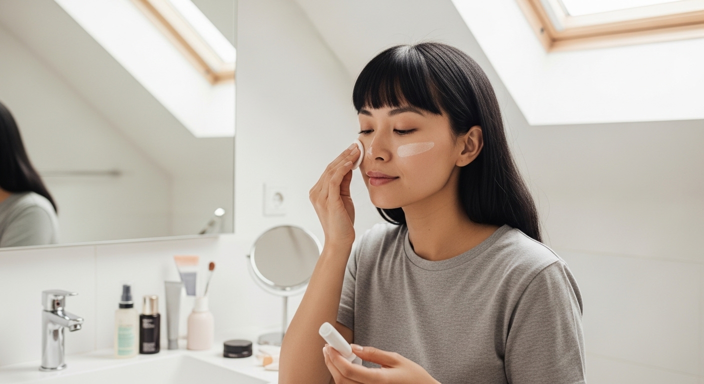 홈케어를 하는 30 40 대 여성