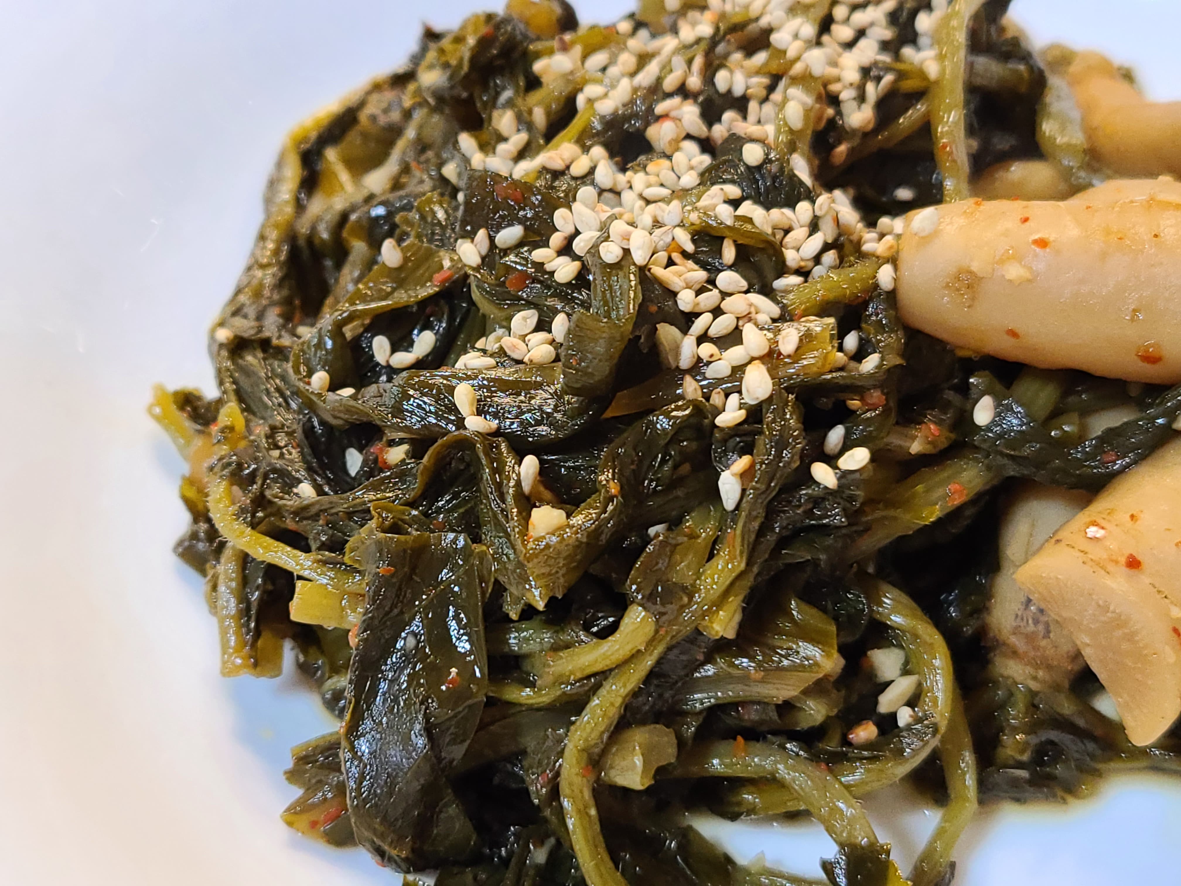 알타리묵은지들기름볶음