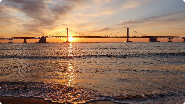 부산 광안리 새해 일출 해돋이 명소 이미지