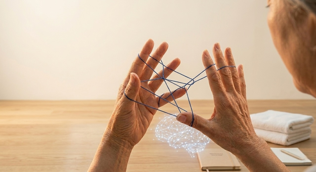 시니어 손가락 운동 소근육 활동 치매예방 약력 뇌세포 측두엽 기억력 운동법 건강 관리