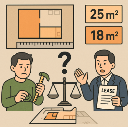 실평수와 등기면적 차이로 인한 임대차 분쟁