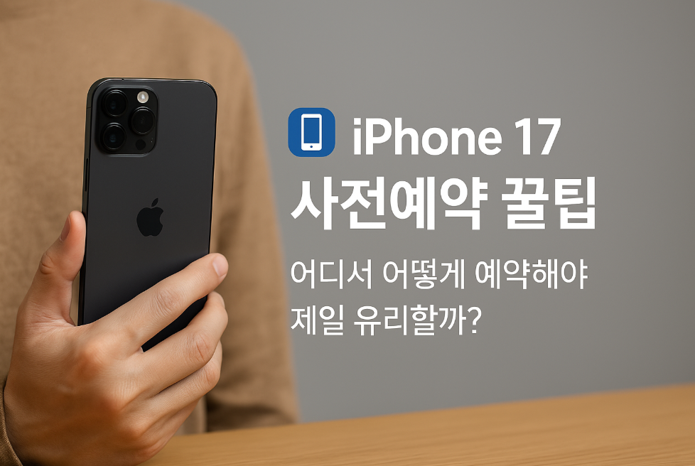 iPhone 17 사전예약 꿀팁