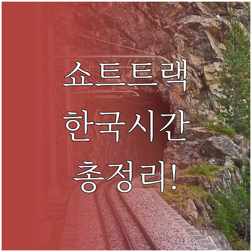 밀라노 코르티나 올림픽 쇼트트랙 일정..