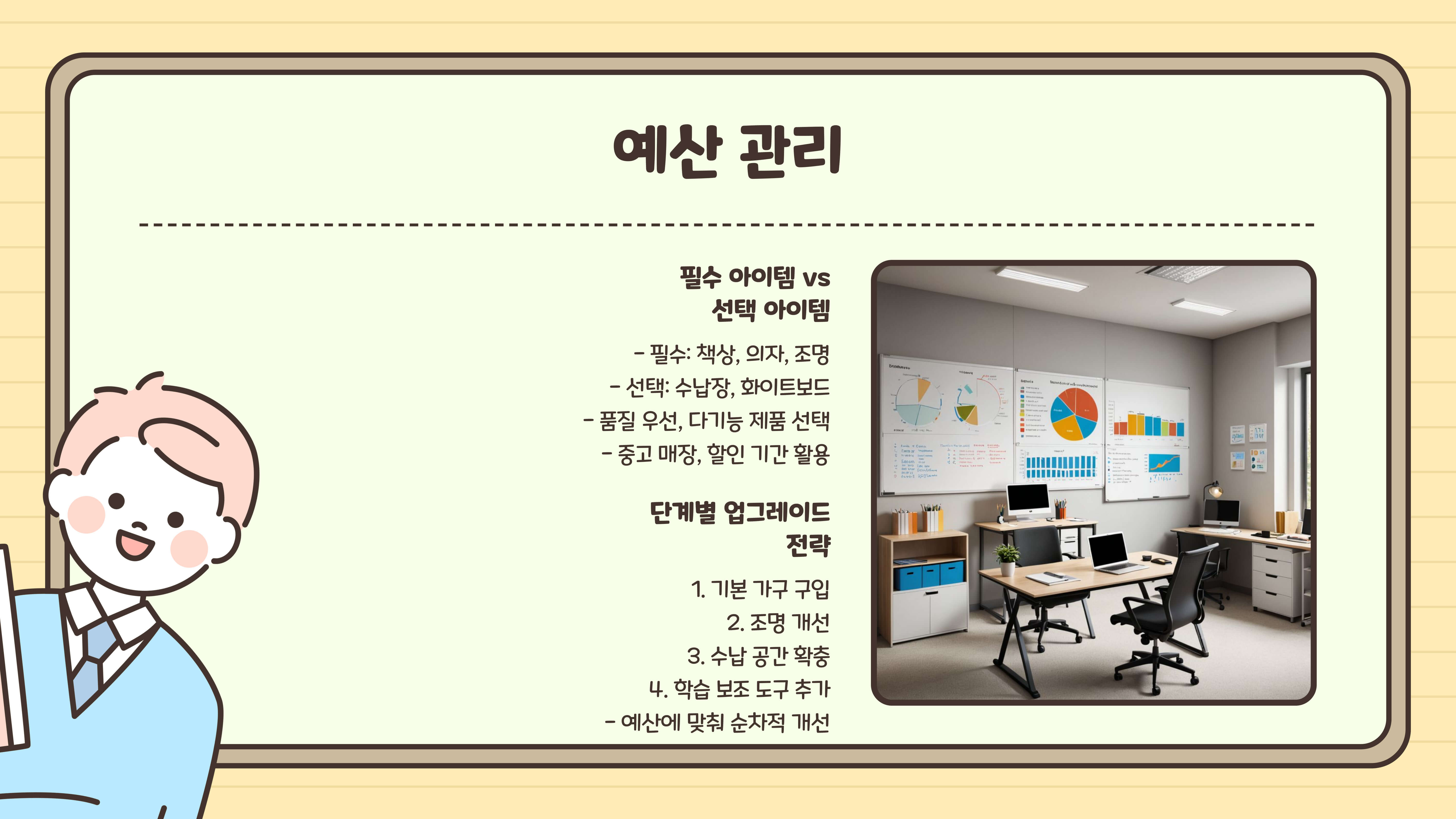 중학생 공부방 꾸미기