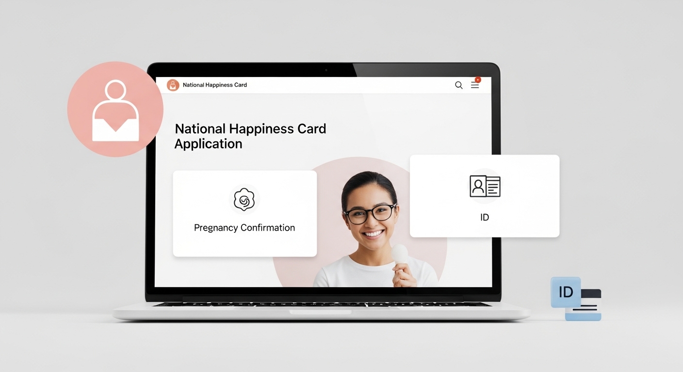 국민행복카드신청, 온라인신청과정