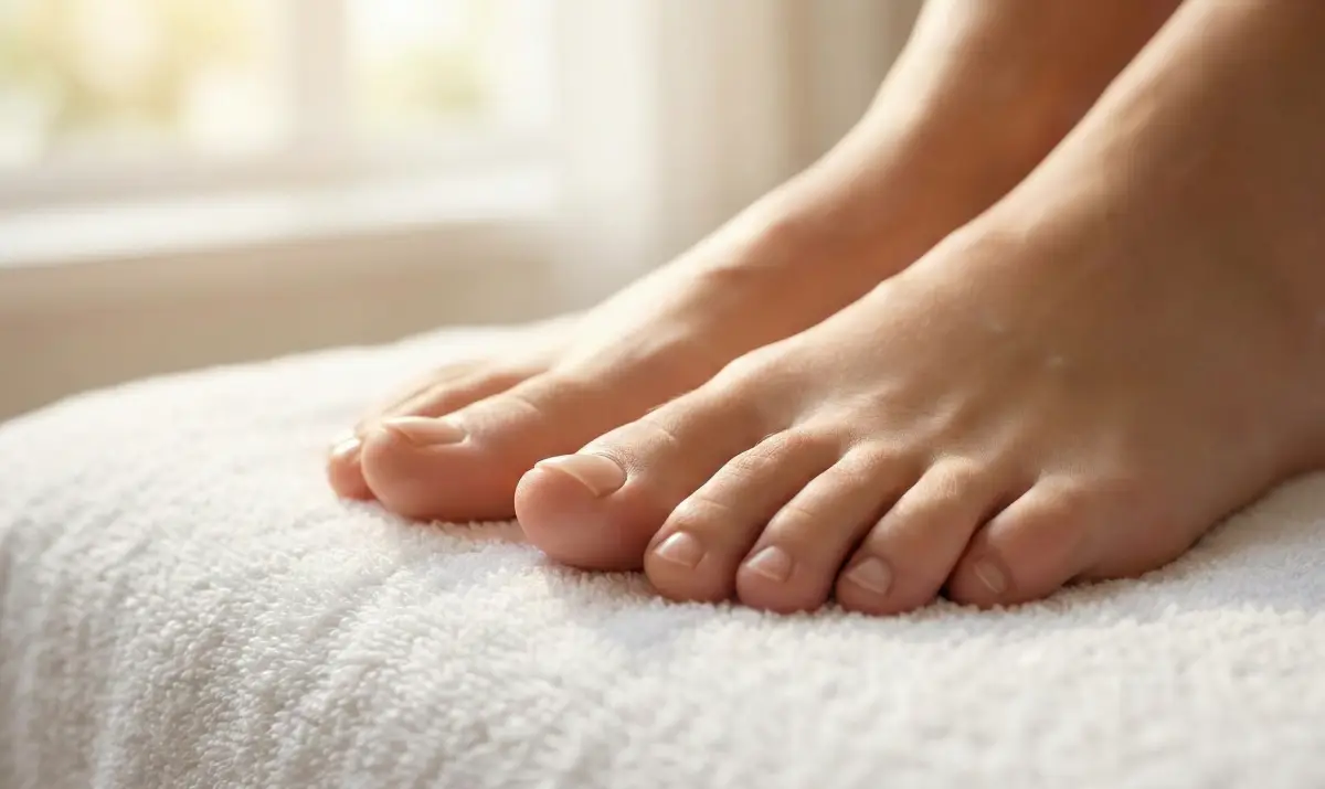 매일 저녁 발가락 사이를 꼼꼼히 확인하는 습관이 건강한 발 관리의 시작입니다.