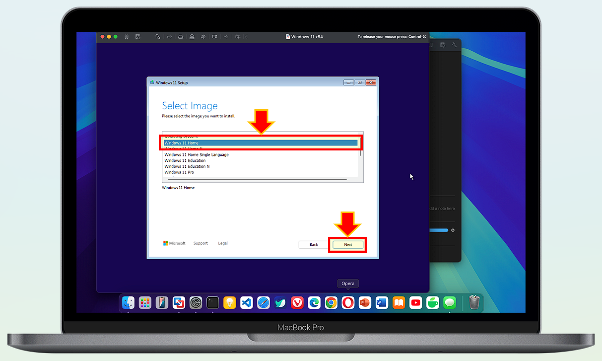 windows 11 버전을 선택.