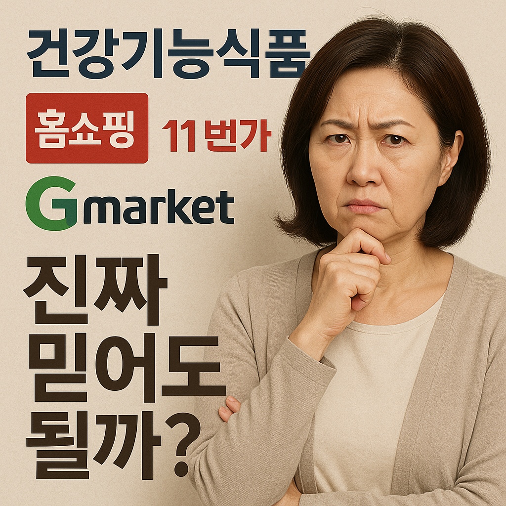 홈쇼핑, 쿠팡, G마켓, 11번가 등 건강기능식품, 진짜 믿어도 될까? 이미지