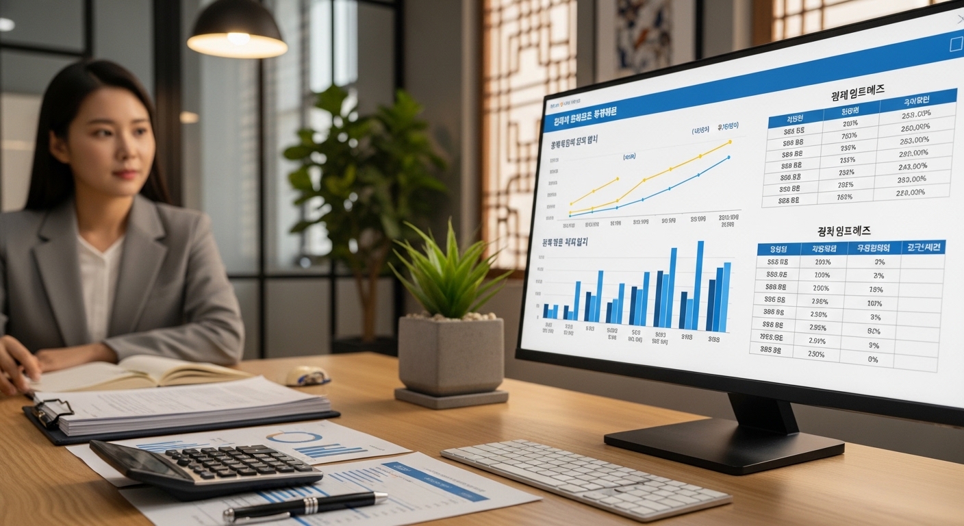 정책자금 금리 비교 차트 이미지