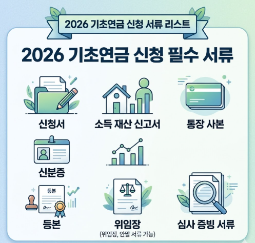 2026 기초연금 신청 필수 서류 썸네일