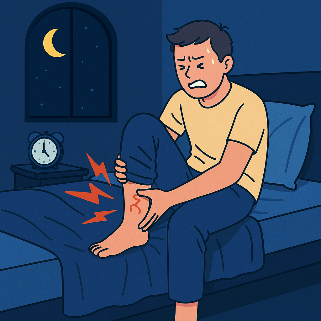 밤에 잘 때 종아리 쥐