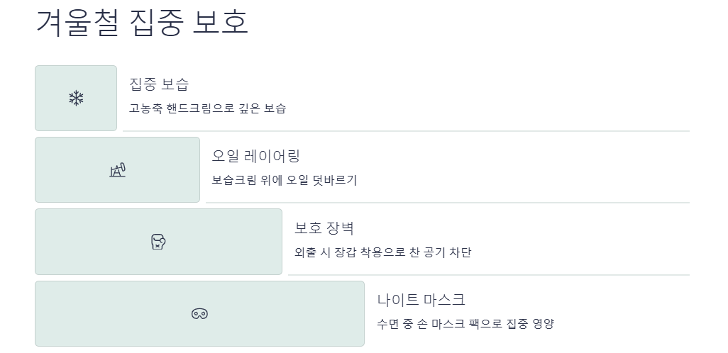 예쁜 손(건강하고 촉촉하게:고운손,하얀손,부드러운손)만들기: 노환된손,갈라진손,건조한손,칙칙한손,거칠어진손,민감한손,손톱,주름,습진 손관리법